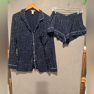 Eberjey Midnight Blue Starry Pajama Set